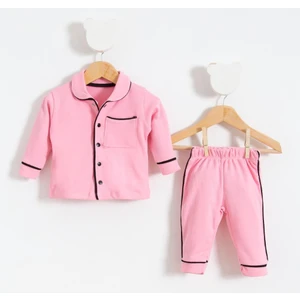 Bebek Alt Üst Pijama Takım Pembe
