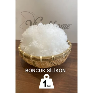 Vionel Home Boncuk Silikon Elyaf 1kg Beyaz, Yastık Oyuncak Dolgusu