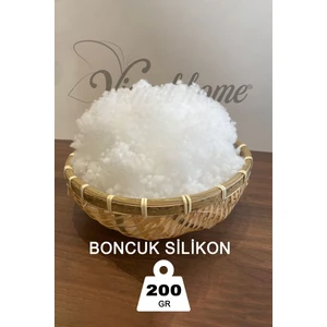Vionel Home Boncuk Silikon Elyaf,200 Gr, Beyaz, Yastık Oyuncak Dolgusu