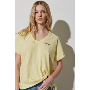 Regular Fit Normal Kesim  Pamuk V Yaka Tişört