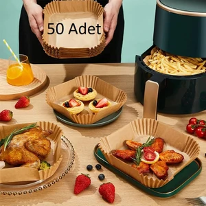 Yıldız Fırsat Xl Xxl Modeller Için Airfryer Pişirme Kağıdı Fritöz Yağlı Kağıt 50 Adet Büyük Airfryerler Için Uygun Xiaomi Philips
