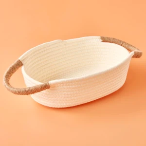 Bella Maison Montana Fildişi Sepet Beyaz (33X23X9 Cm)