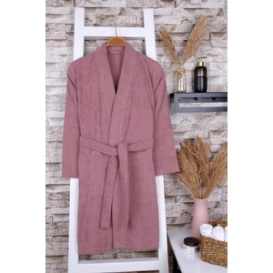 Pamuk Gül Kurusu Kadın Kimono Bornoz