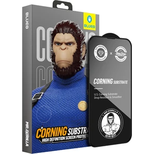 BLUEO iPhone 14 Pro Max Tam Kaplayan Corning Gorilla Anti-Static Darbe Emici Cam Ekran Koruyucu