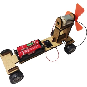 Eğitici Hobi Rüzgar ile Giden Araba Yapım Seti - Stem Bilim Seti Kendin Yap Demonte Diy Set