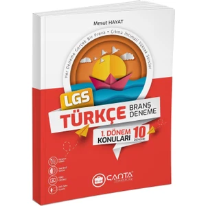 Çanta Yayınları 8. Sınıf Türkçe 1. Dönem LGS Branş Deneme