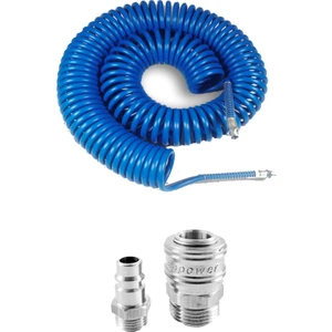 Anadolu Strong Profesyonel Yüksek Kalite Kompresör Spiral Hava Hortumu 8 mm 8 mt Hava Jakı Kompresör Recor Seti
