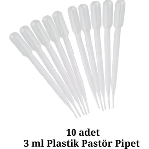 Pastör Pipet 10 Adet3 ml /pastör Damlalık