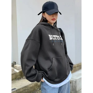 Kadın Better Baskılı Oversize Sweatshirt