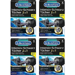 Dr.Beckmann Renk Koruyucu Mendil Siyahlar İçin 4 x 6'lı