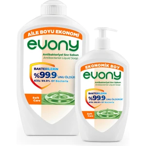 Evony Antibakteriyel Sıvı Sabun Soft Care 1500ml + 700ml