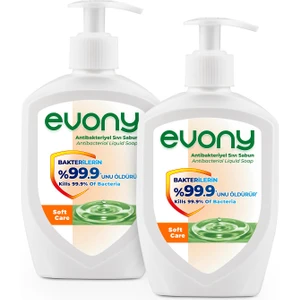 Evony Antibakteriyel Sıvı Sabun Soft Care 300ml 2 Adet