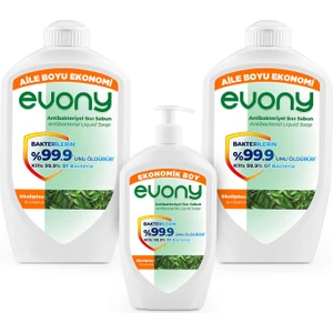 Evony Antibakteriyel Sıvı Sabun Okaliptus 1500ml x 2 Adet + 700ml
