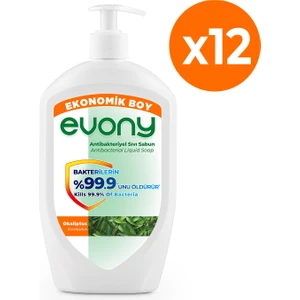 Evony Antibakteriyel Sıvı Sabun Okaliptus 700ml 12 Adet (1 koli)