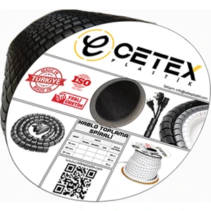 Ø30 Kablo Koruyucu ve Düzenleyici SPIRAL(15MT)(SİYAH)