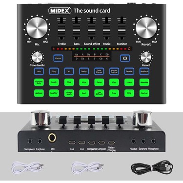 Midex Cx1 Compact Set-2 Efektli Ses Kartı Mikrofon Stand Fiyatı