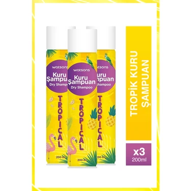 Watsons Tropik Kuru Şampuan 200 ml 3