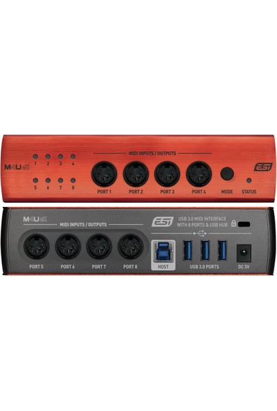 ESI Audio M4U eX | 8-Port USB Hub'lı MIDI Arabirimi