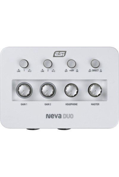 ESI Audio Neva Duo | 2-Giriş/2-Çıkış 24BIT/192KHZ Usb-C Ses Kartı (Windows|mac|ios Uyumlu)