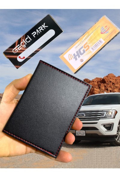 Gempo 3’lü Araç Kiti Ruhsat Kabı + Hgs Kabı + Park Numaratörü Oto Set