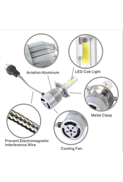 Ack Ford Fıesta (2008-2017) Uyumlu Fanlı Sis Far Ampulü LED Xenon
