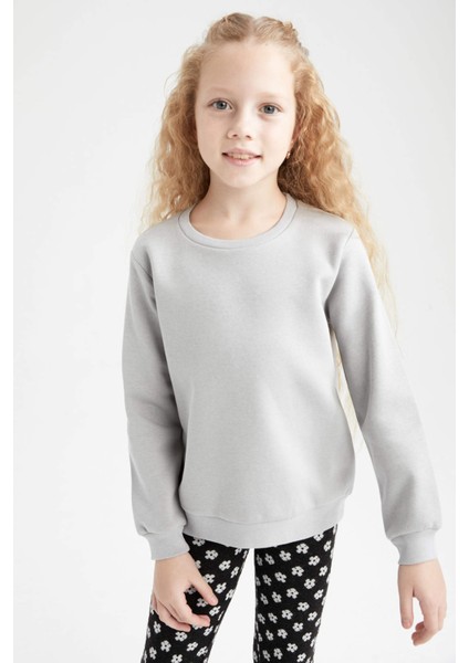 Kız Çocuk Basic Sweatshirt Z9889A622AU