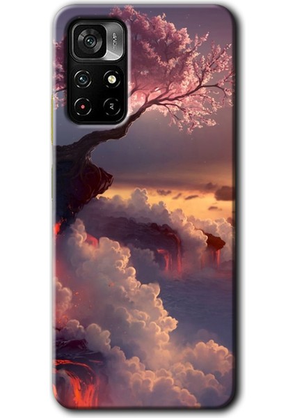 Xiaomi Redmi Note 11T Kılıf Hd Desen Baskılı Arka Kapak - Uçurumdaki Hayat