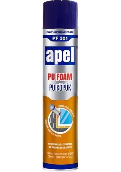 Apel Pu Köpük Pf 321 750ML 2 Adet Fiyatıdır