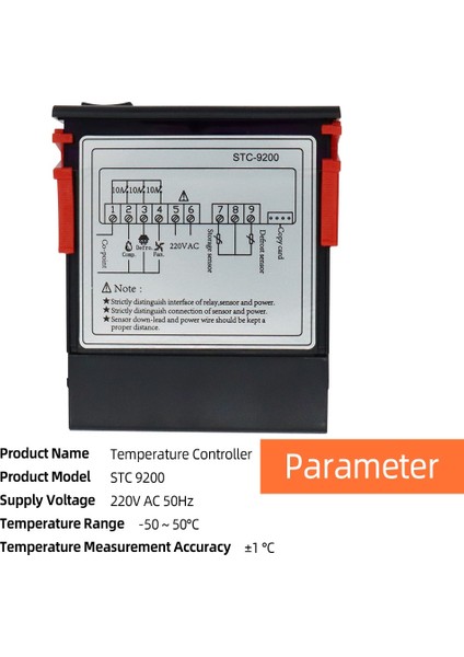 STC9200 Dijital Çift Prob Isı Kontrol Termostat