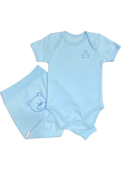 2'li Penye Bebek Takım Kısa Kollu Ayı10