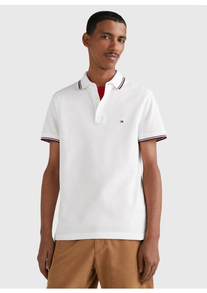 Beyaz Erkek Polo T-Shirt MW0MW30750YBR