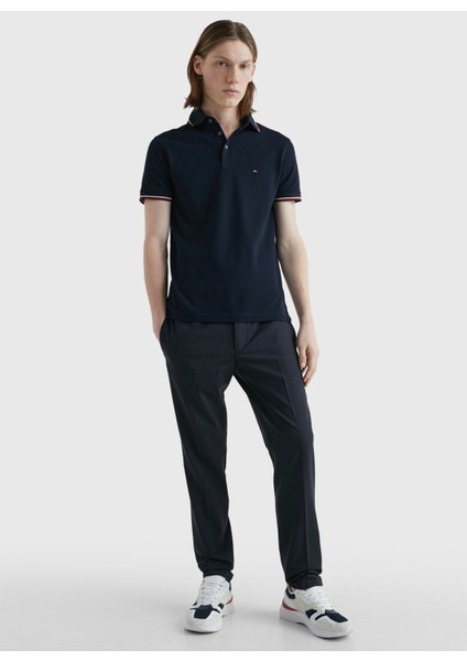 Tommy Hilfiger Mavi Erkek Polo T-Shirt MW0MW30750DW5