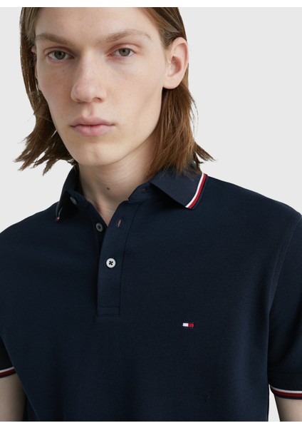 Tommy Hilfiger Mavi Erkek Polo T-Shirt MW0MW30750DW5