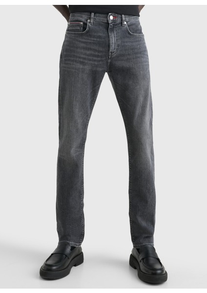 Normal Bel Normal Paça Slim Fit Siyah Erkek Denim Pantolon MW0MW310961B2