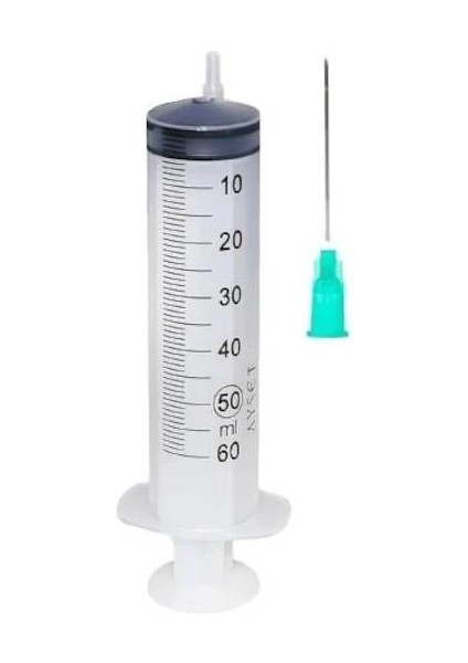 50 cc Steril Enjektör 50 ml 3p Yeşil 50 Adet