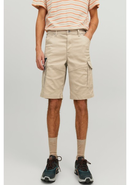 Jpstdex Jjcargo Shorts Akm Sn Krem Erkek Şort 12205072-Oxfor