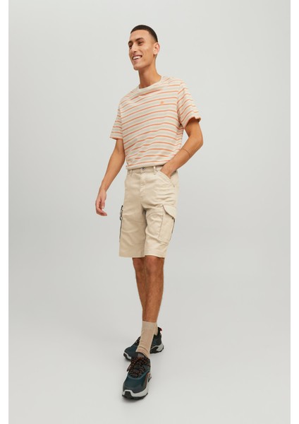 Jpstdex Jjcargo Shorts Akm Sn Krem Erkek Şort 12205072-Oxfor modelleri