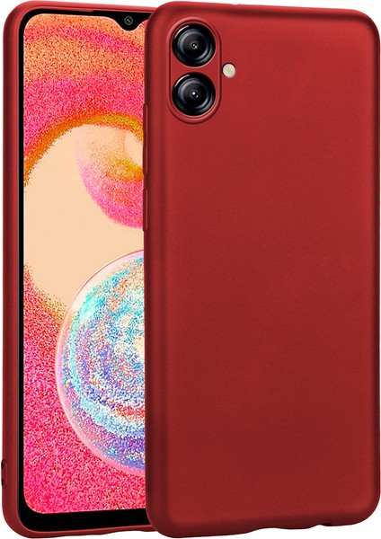 - Galaxy A04E - Kılıf Mat Renkli Esnek Premier Silikon Kapak