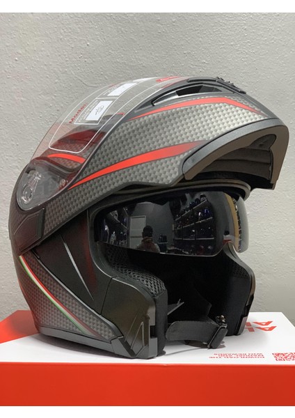 JK902 Çene Açılır Güneş Vizörlü Kask