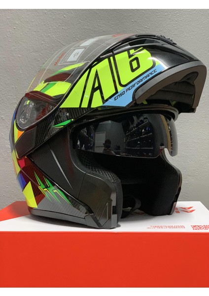 JK902 Çene Açılır Güneş Vizörlü Kask