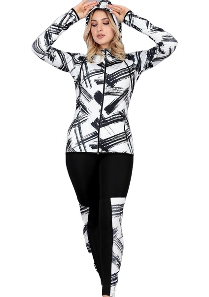 Eşofman Takım Dalgıç Kumaş Kapşonlu