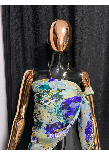 Aashivs Collection Kadın Saf İpek Pareo Şal Fular Eşarp