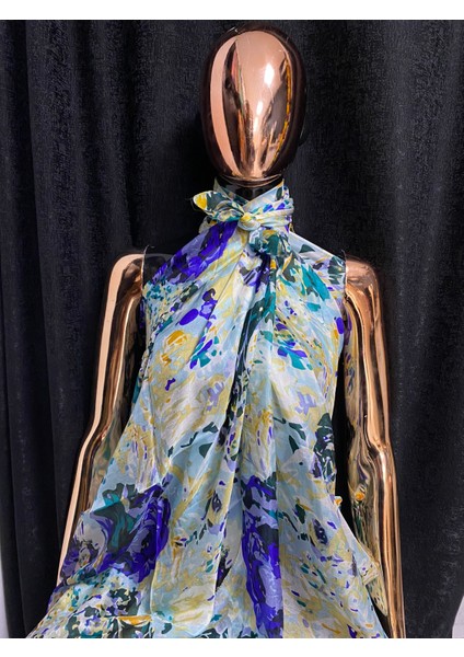 Aashivs Collection Kadın Saf İpek Pareo Şal Fular Eşarp