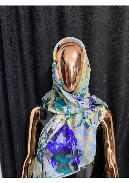 Aashivs Collection Kadın Saf İpek Pareo Şal Fular Eşarp