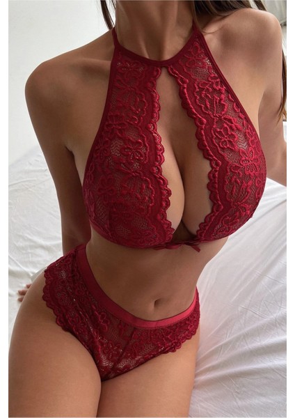 Kadın Sırt Dantel Detaylı Şık Iç Çamaşır Takımı - 2 Parça Sütyen Külot Takımı - 6700 fiyatları