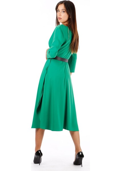 Kadın Kemerli Midi Boy Elbise10 fırsatları