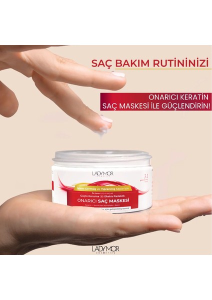 Onarıcı Keratin Amino Asit Saç Maskesi Işlem Görmüş Saçlar 300 Ml modelleri