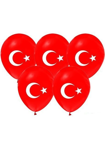 Bayrak Baskılı Balon 10'lu Paket