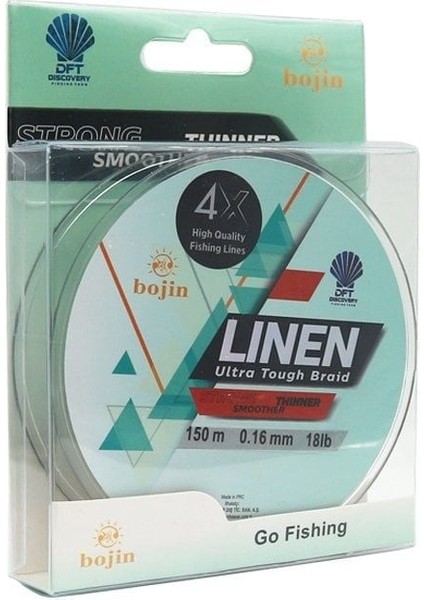Dft Bojin 4x Linen Ip Misina 150 M Yeşil