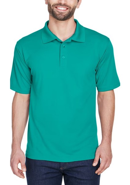 Elit Erkek Polo Yaka Yeşil Tişört